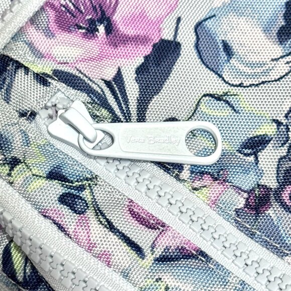 Vera Bradley ReActive Sling Backpack Fresh Cut Bouquet Canvas Garden Blue Floral - Picture 4 of 16